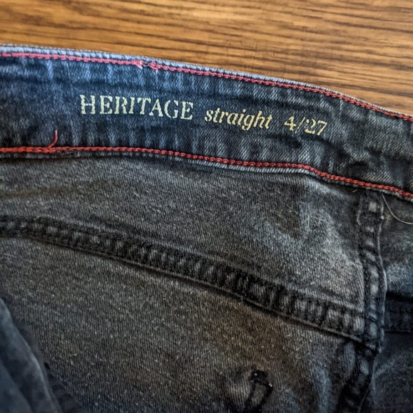 Talbots Heritage Black Straight Jeans Women's Size 4/27 - Picture 6 of 8